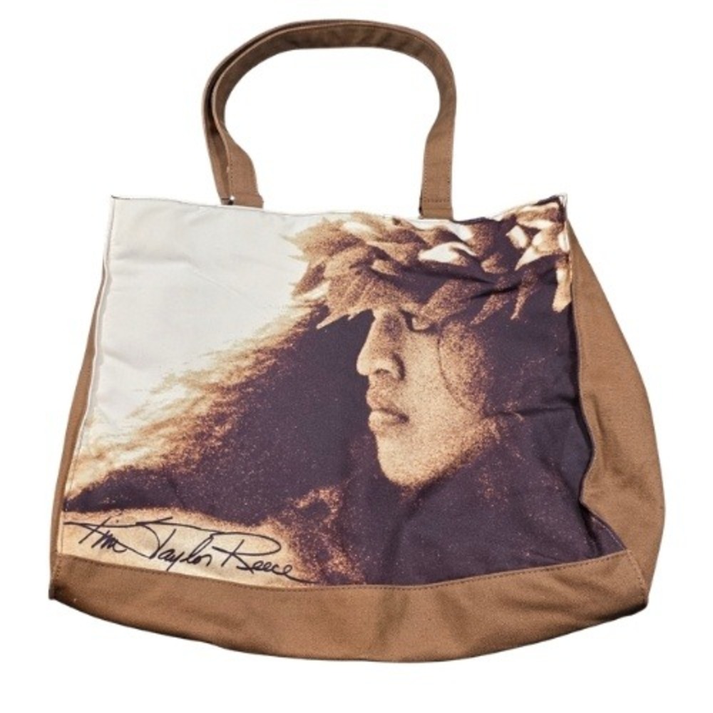 Kim Taylor Reece Signature Collection Hawaiian Hula Canvas Tote Bag Rare‎ Aloha